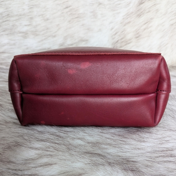 Portland Leather Mini Crossbody Tote in Berry Good - Picture 7 of 14